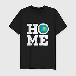 Мужская slim-футболка Дом - Казахстан