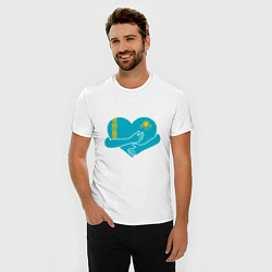 Футболка slim-fit Kazakhstan Love, цвет: белый — фото 2