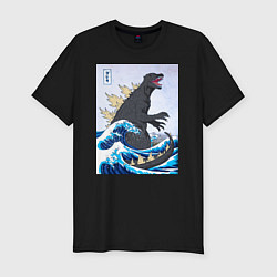 Футболка slim-fit Godzilla in The Waves Eastern, цвет: черный