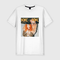 Футболка slim-fit КИС-КИС Вайб, цвет: белый