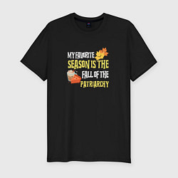 Футболка slim-fit Fall of the patriarchy, цвет: черный