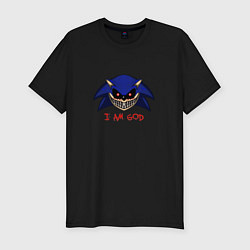 Футболка slim-fit Sonic Exe - I am God, цвет: черный