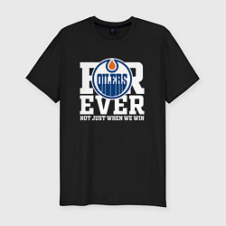 Футболка slim-fit FOREVER NOT JUST WHEN WE WIN, Эдмонтон Ойлерз, Edm, цвет: черный