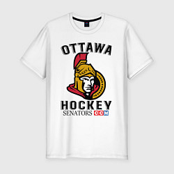 Футболка slim-fit OTTAWA SENATORS ОТТАВА СЕНАТОРЗ, цвет: белый