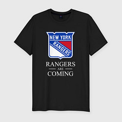 Мужская slim-футболка Rangers are coming, Нью Йорк Рейнджерс, New York R