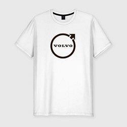 Мужская slim-футболка Автомобильная марка Volvo