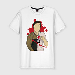 Футболка slim-fit Dexter Art, цвет: белый