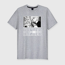 Мужская slim-футболка Hunter x Hunter Kurapika