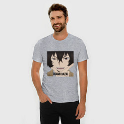 Футболка slim-fit Osamu Dazai - лицо, цвет: меланж — фото 2