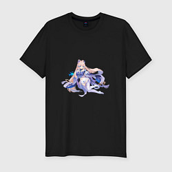 Мужская slim-футболка Приглашение Кокоми поплавать