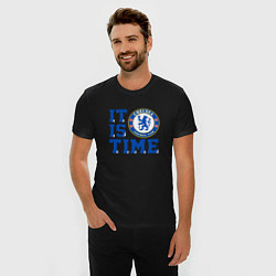 Футболка slim-fit It is Chelsea time Челси, цвет: черный — фото 2