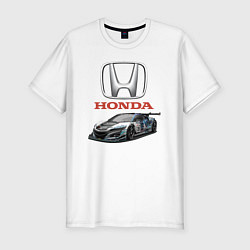 Мужская slim-футболка Honda Racing team
