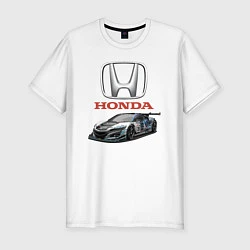 Футболка slim-fit Honda Racing team, цвет: белый