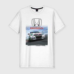 Мужская slim-футболка Honda Motorsport Racing team