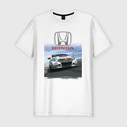 Футболка slim-fit Honda Motorsport Racing team, цвет: белый