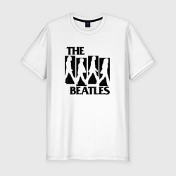 Мужская slim-футболка The Beatles БИТЛЗ