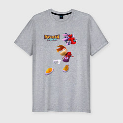 Футболка slim-fit Rayman в прыжке, цвет: меланж