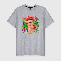 Мужская slim-футболка Фрида Кало Мексика Художник Феминист