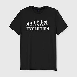 Мужская slim-футболка HOCKEY EVOLUTION ХОККЕЙ ЭВОЛЮЦИЯ