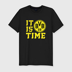 Футболка slim-fit Borussia Dortmund Боруссия Дортмунд, цвет: черный