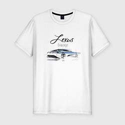 Мужская slim-футболка Lexus Concept