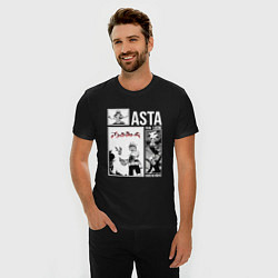 Футболка slim-fit Asta art, цвет: черный — фото 2