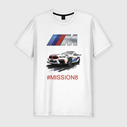 Футболка slim-fit BMW M Power Mission 8 Safety car, цвет: белый