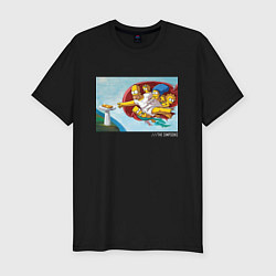 Мужская slim-футболка Симпсоны Simpsons