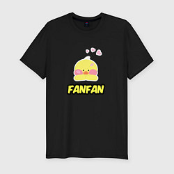 Мужская slim-футболка Трендовая уточка Lalafanfan