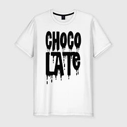 Мужская slim-футболка Chocolate Шоколад