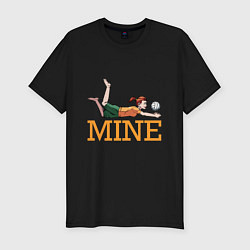 Мужская slim-футболка Volleyball - Mine