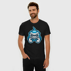 Футболка slim-fit Shark player, цвет: черный — фото 2