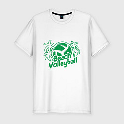 Футболка slim-fit Beach - Volleyball, цвет: белый