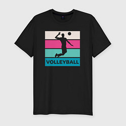 Футболка slim-fit Volleyball Play, цвет: черный