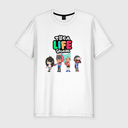 Футболка slim-fit Toca Life World 3, цвет: белый