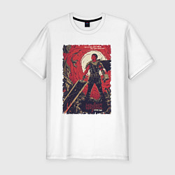 Мужская slim-футболка Грозный Гатс