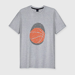 Футболка slim-fit Баскетбол - Отпечаток, цвет: меланж