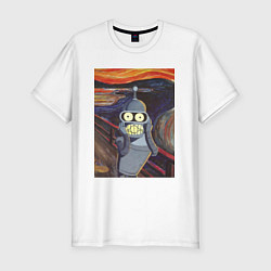 Футболка slim-fit БЕНДЕР КРИК BENDER, цвет: белый