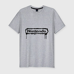 Мужская slim-футболка Nintendo streaks