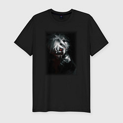 Мужская slim-футболка Канеки Кен Токийский Гуль Ghoul