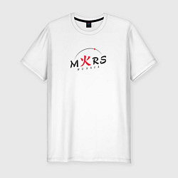 Футболка slim-fit Mars russia основной, цвет: белый