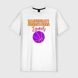 Футболка slim-fit Basketball Lover, цвет: белый