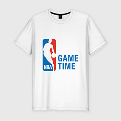 Футболка slim-fit NBA Game Time, цвет: белый