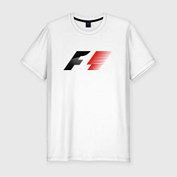 Мужская slim-футболка F1 Формула 1 Большое лого
