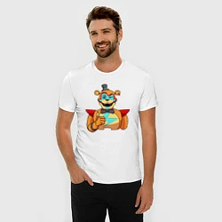 Футболка slim-fit Five Nights at Freddys: Security Breach - Глэмрок, цвет: белый — фото 2