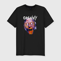 Мужская slim-футболка Лицо Granny