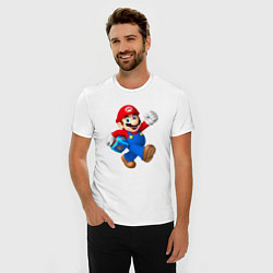 Футболка slim-fit Super Mario Hero!, цвет: белый — фото 2