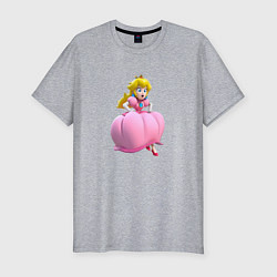 Футболка slim-fit Принцесса Персик Super Mario Beauty, цвет: меланж