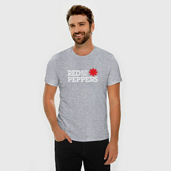 Футболка slim-fit RHCP Logo Red Hot Chili Peppers, цвет: меланж — фото 2