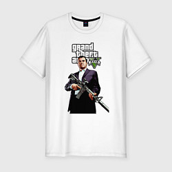 Футболка slim-fit GTA 5 Mafia, цвет: белый